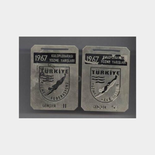 1967 Kulüplerarası Yüzme Yarışları Plaket (2 Adet)