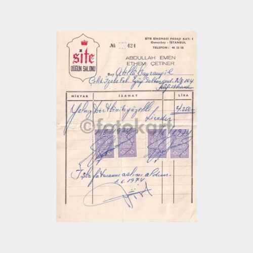 sisli-site-dugun-fatura